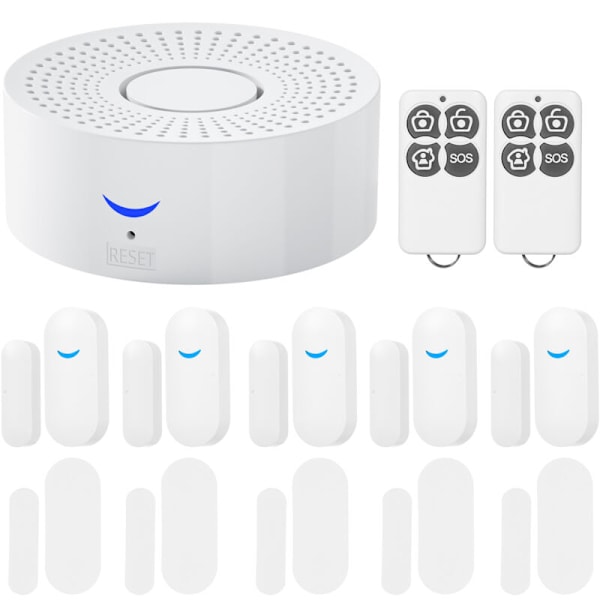 Multifunktionellt WiFi intelligent säkerhetslarmsystem, dörrsensor och fönsterlarm, mänsklig infraröd detekteringslarm