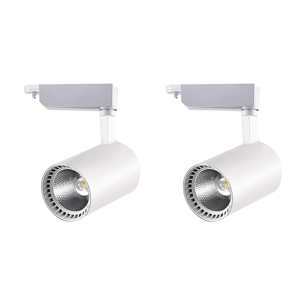 2 stk. LED-skinnelys til tøjbutikker, spotlight, udstillingslampe til accentbelysning, vægkunst, udstilling (hvidt kabinet, varmt lys, 10 W)