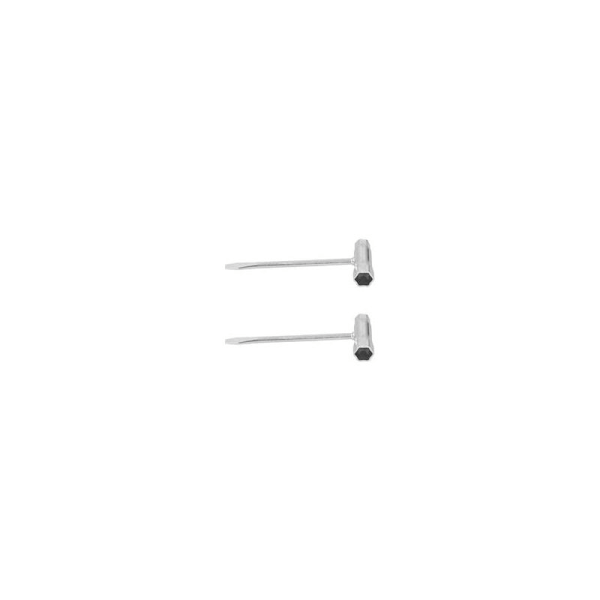 2 stk. T-formet Hjørnenøgle Frakke Manchet Tilbehør 13 x 19mm Haveredskaber