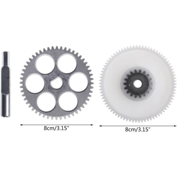 2-pack Ersättningsdelar för Köttkvarn Metall och Plast 80mm Diameter för Köttkvarn