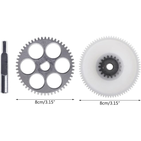 2-pakning erstatningsdeler for kjøttkvern, metall og plast, 80 mm diameter for kjøttkvern