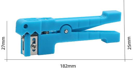 Wire Stripping Tool, 45-163 45-162 Fiber Optic Sheath Stripper Koaksialkabel Stripping Stripper Kabel Stripping Cutter Tool(45-163- Blå)