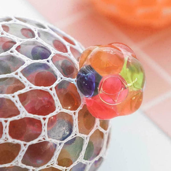 Mesh Stress Balls med Vandperler Lindrer Spændinger, Angst og Stress Relief Fidget Toys til Voksne og Børn Forbedrer Fokus også Tilfredshed for