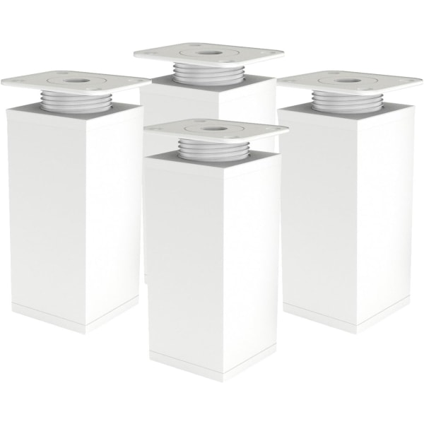 Møbelben - Justerbart ben Sofa ben - Justerbart ben til møbler - Sæt med 4 - Vinkel 40x40mm - Metal reservedele - Monteringstilbehør