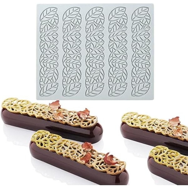Spetsform i silikon, 5 hål långa ark
