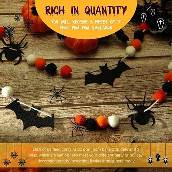 2 stk Halloween pull flagg dekorasjon kreativ hengende