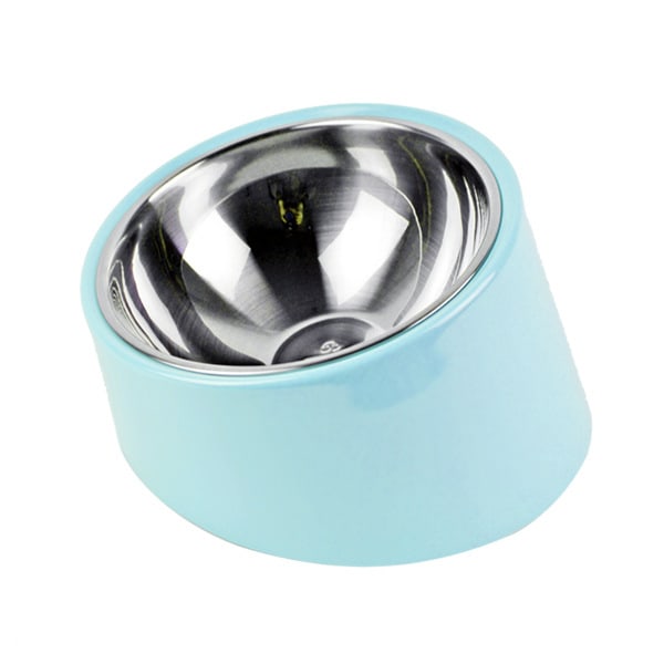 Skål för Hund Katt, Lutande Skål Halksäker Modern Elegant Melamin Stöd Med Avtagbar Solid Rostfritt