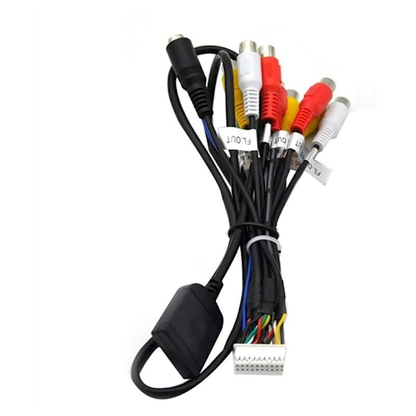 Stereo Stereo Bilradio Utgang Ledning Kabel Adapter til Subwoofer/3.5mm forsterker 20 pins.