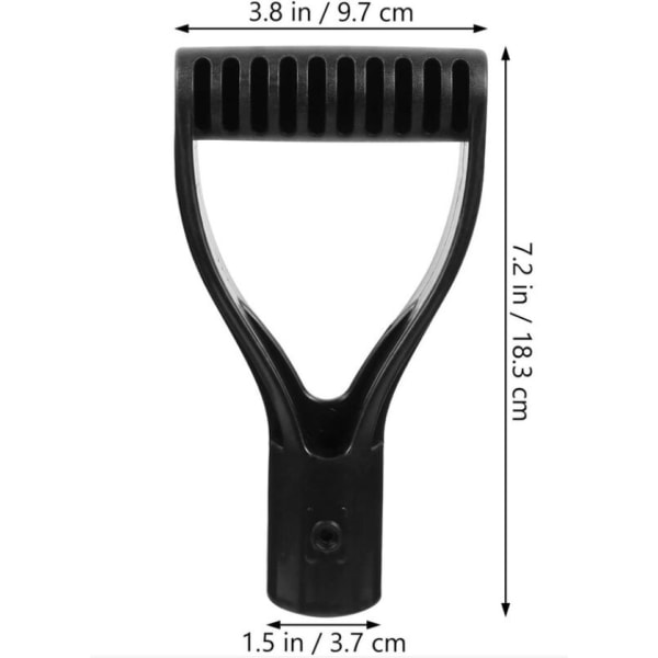 2-pak 3 cm plastskovlehåndtag D-håndtag til sneskovlerive S