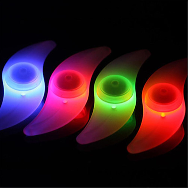 2 stk. 3 Lystilstande LED Neon Cykelhjul Eger Lys Vandafvisende Farve Cykel Sikkerhed Advarselslys Cykling Lys