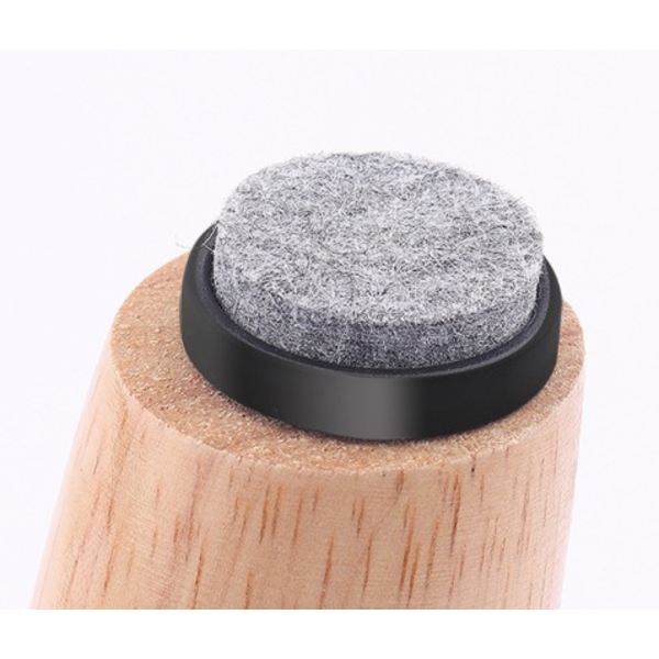 24 stk. møbelpuder med filt og søm til møbler, stole og borde (28 mm)