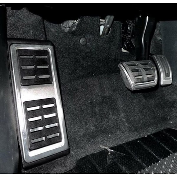 3 stk. bilbremsepedaler bilbrændstofplader til v-w golf jetta polo touran tiguan passat audi a3 Q2 Q3 Q3