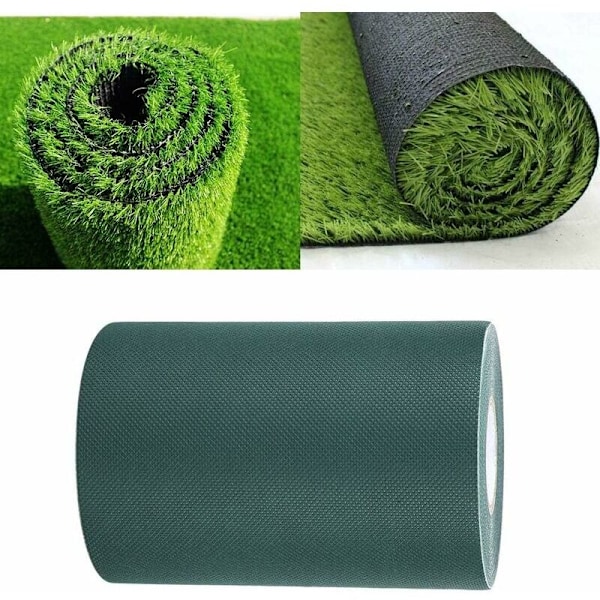 Gazonstrimmel, non-woven klæbestrimmel til græstæpper af syntetisk skridsikker strimmel 150mm 10m (farve: farve: farve: farve: c
