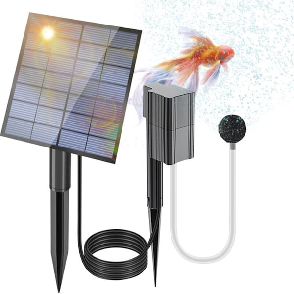 BSV-AP019 2.5W/7V 0.6L/min Solarsyreneringspump Utan Batteri Damm
