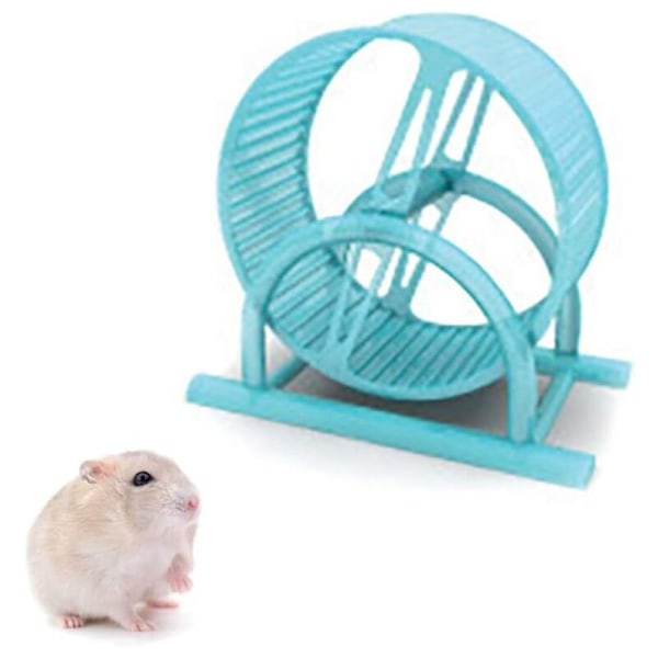 Hamster Dyr Hamster Vej Rum Hjul Hamster Stativ Tæppe Hamster Løbehjul Stille Spinner Stor og Nem at Fastgøre til Trådbur Til Små Dyr