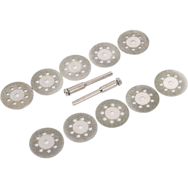 12 stk. 22mm perforerede miniskæreskiver, diamant, skæreskiver, Ann Arbor Rods