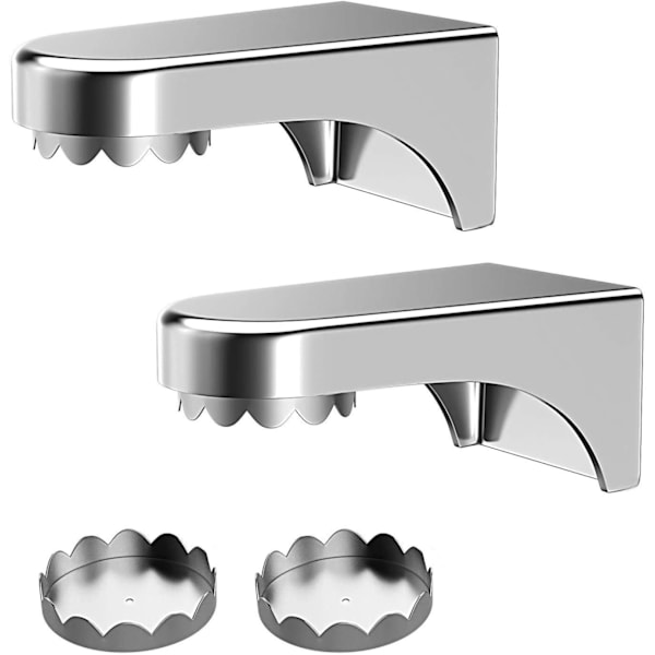 2 stk. Magnetisk sæbeholder ABS vægmonteret sæbeholder magnet 3M stærk lim klæbende sæbeskål til badeværelse, køkken, vask (4