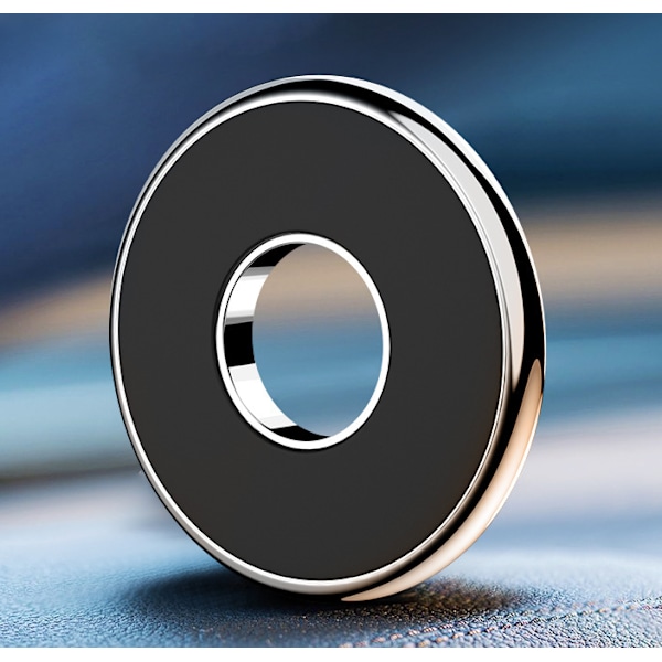 Svart magnetisk tilbehør metallbiltelefon dashmontering stativholder