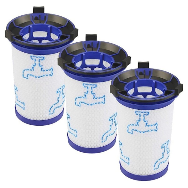 3 kpl Liikkuvat suodattimet Rowenta Air Force 360 ​​RH9051WO RH9057WO RH9059WO RH9081WO RH9086WO & Tefal Air Force 360 ​​-imureihin, vaihtoehtoinen varaosa