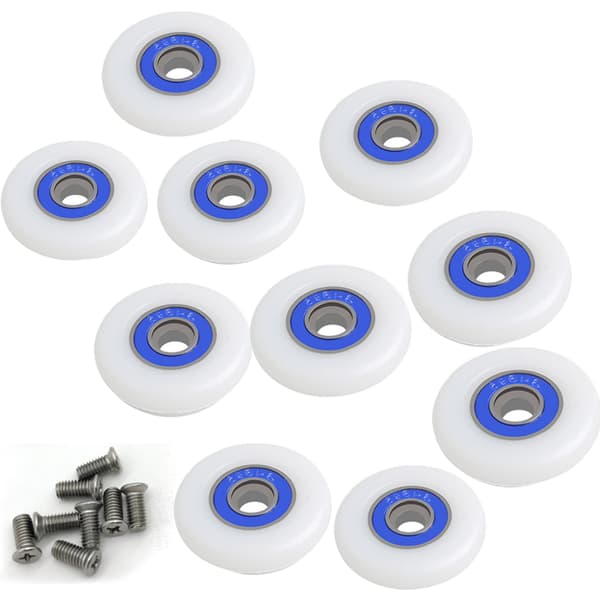 Sett med 8 erstatningshjul for dusjdør med 29 mm diameter