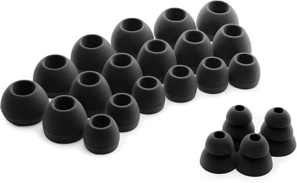 24 x Ersättning Silikon Öronproppar Örontoppar för Headset Öronproppar (Små, Medelstora, Stora)