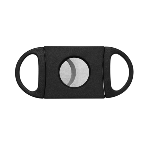 Bærbar Cigar Saks Sort Dobbelt Kant Rustfrit Stål Cigar Saks MINI Cigar Cutter