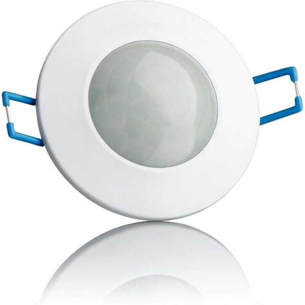 Indendørs bevægelsessensor, forsænket og overflademontering i loft, programmerbar, infrarød sensor, 6 m / 360°, LED-tilpasset, maks. 1200 W/500 W