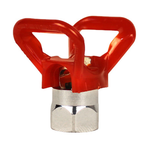 Rød luftfri malingssprøytepistol Flat Nozzle Seat Guard Sprayer Universal Tool