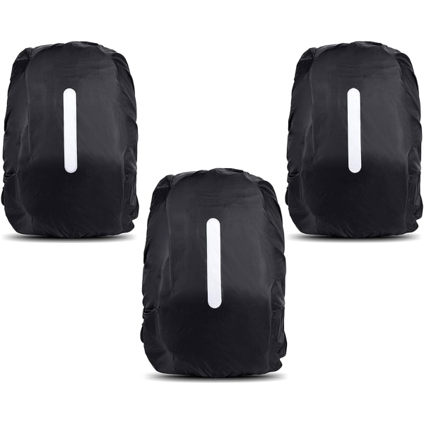 Reflekterende rygsækbetræk, 3 stk. rygsækbetræk, vandtæt støvp
