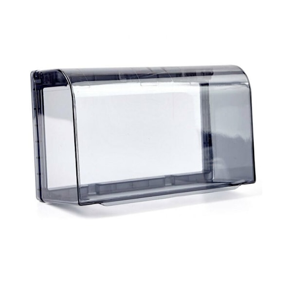 1 x Ulkoinen pistorasia ja pistorasian suojus: Musta, 202 x 121 x 75 mm WC-paneelin roiskesuoja