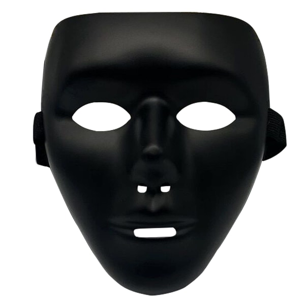 Halloween-maske for barn og voksne, full ansikts anonym hip-hop spøkelse trinn cosplay-maske