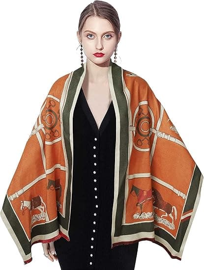Tørklæder til kvinder Silke Shawl Wrap til aftenkjole Tæppe Åben front Poncho Cape