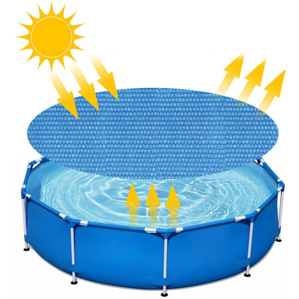 300 cm Rund Bubbelplast för Pool - Blå