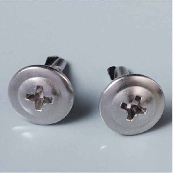 C44741 - Parti om 200 - Storhuvad plåtskruv - Ø4,2x19mm - i zinkbaserat stål - med PH/krysspår - DIY - Renovering