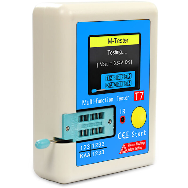 LCR-T7 Ny Transistor TFT Diod TRIOD TESTOR CAPACImeter LCR Multifunktions Multimeter