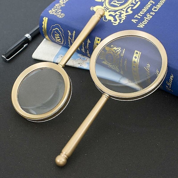 Läsförstoringsglas 10x för äldre för att läsa och observera insekter på nära håll (90 mm)