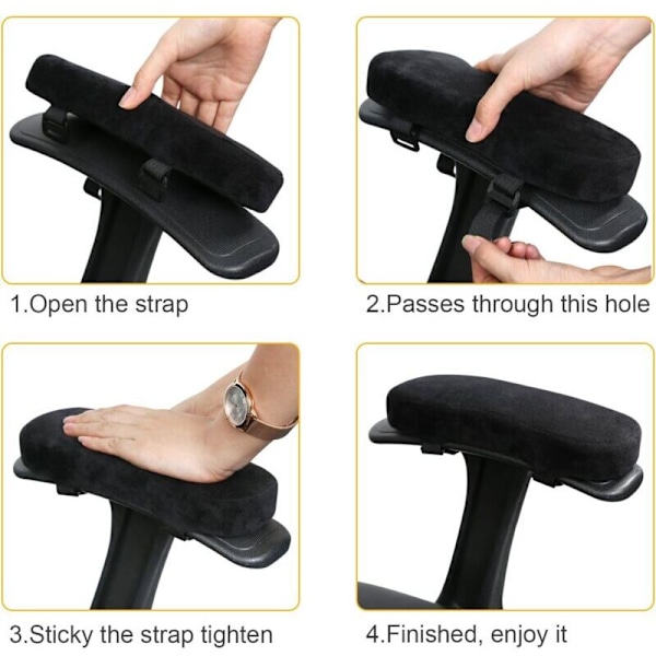 Armbågskudde, 2 stycken Armstödsdynor i Memory Foam, Armbågsstöd, Mjuka Kuddar för Armbågar och Underarmar