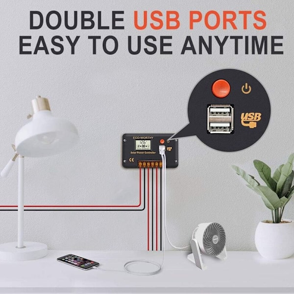 Universal Ladeeffekt PWM-kontroller helautomatisk