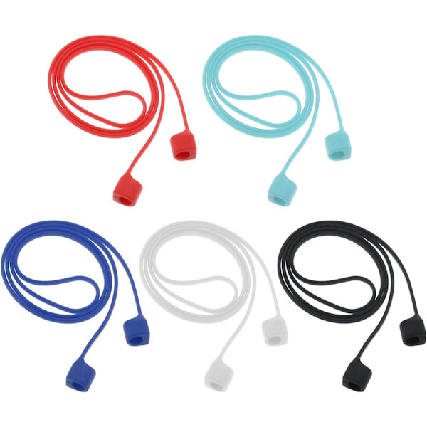 5 kpl korvanappien magneettisia hihnoja, kadonneiden esto, langattomat kuulokkeet, kaulahihna, urheilunauha, silikoniset nappikuulokkeet, yhteensopivat AirPods 1 2 Pro -kuulokkeiden kanssa, 5 väriä
