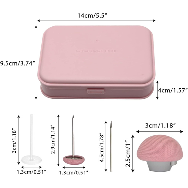 Quilt Fixing Clips, 16 stk. Dynebetræk Clips, Svampe Runde Fixing Clips med Knapper, Soveværelse Dyne Fixing Holder Quilt Cover Pins med Æske (pink)