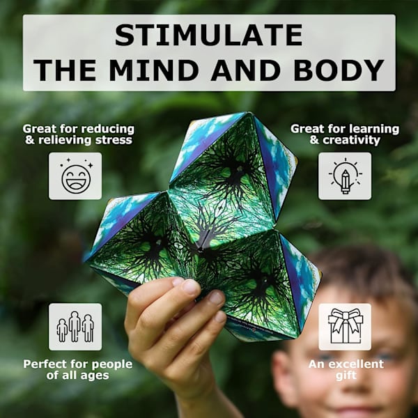 3D Rubiks kub transformationsbox gåva pedagogisk leksak