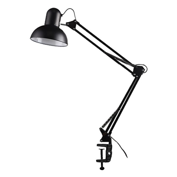 Studielampe Sort, Clip-on arbejdslampe, LED-skrivebordslampe med øjenbeskyttelse