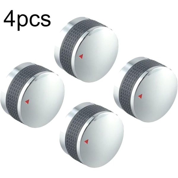 Set med 4 universella kontrollknappar för gasolgrill, 50 mm, för spis/ugn/grill (50 mm)