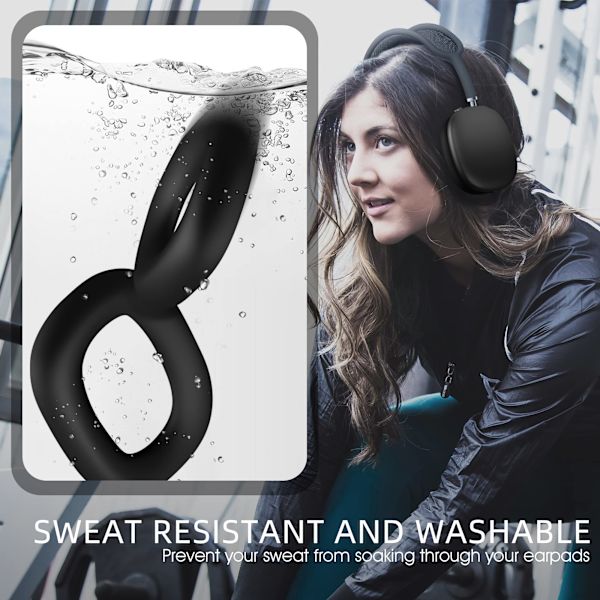 Trådløse Bluetooth-hodetelefoner, dyp bass og Hi-Fi-lyd, sammenleggbare over-ear-hodetelefoner, egnet for alle smarte enheter.(svart)