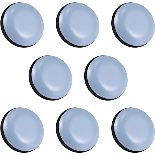 8 st möbelglidare, självhäftande möbelglidare, lämpliga för olika golv av släta material (runda, 20 mm)
