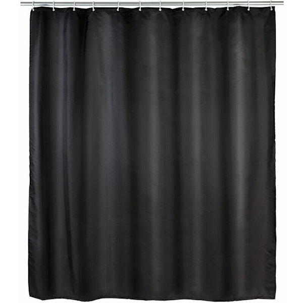 Antimugg dusjforheng, 180x200 cm dusjforheng, maskinvaskbar og vanntett, 12 hvite dusjforhengringer i plast inkludert, 100 % polyester