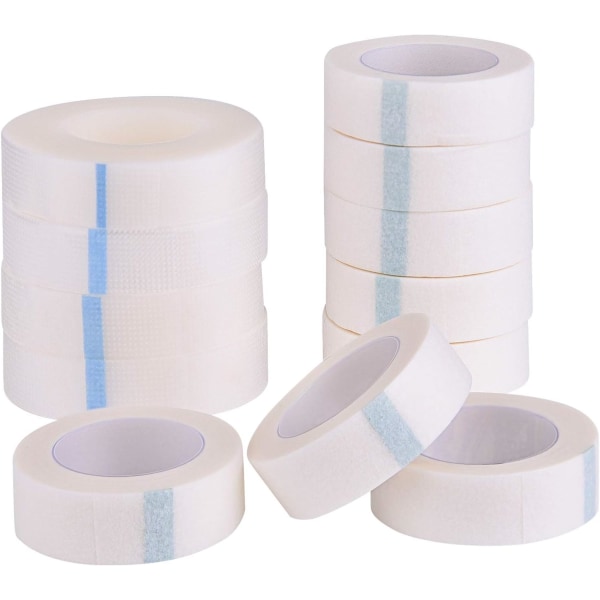 8 ruller Cils bande og 4 ruller mikroporer Hvit tape Lim Bånd for forlengelse av vipper
