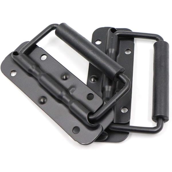 Fällbart handtag 2 svarta handtag (122 mm)
