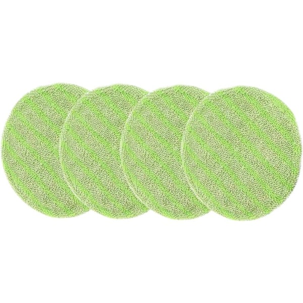 Set med 4 elektriska moppdynor för golv, 16,5 cm reservdynor, grön