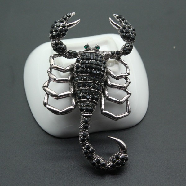 Exklusiv skorpion gecko brosch tecknad djur pin brosch dam pojkar och barn kavajslag kläder väskor accessoarer smycken